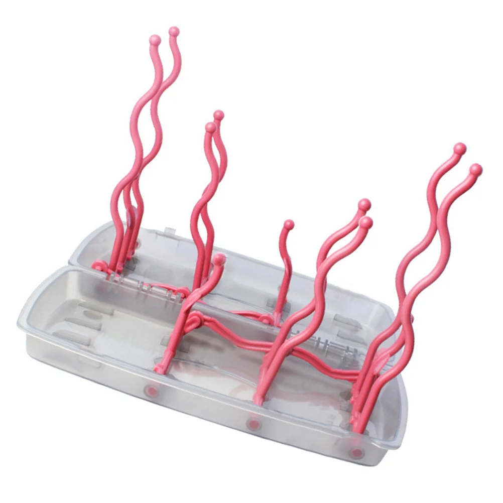 

1Pcs Red Baby Bottle Drying Holder Dust-Proof Nursing Bottle Drainer Creative Design Practical Home Decor Gift Friends