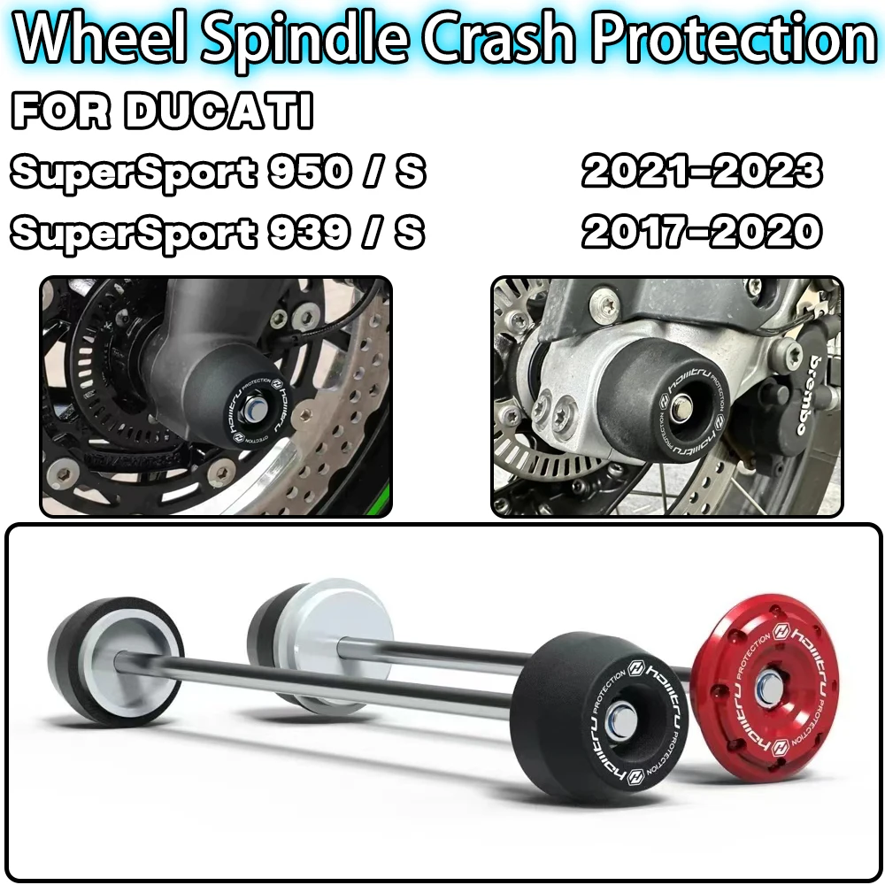 

For DUCATI SuperSport 950/S SuperSport 939/S 2017 2018-2023 Motorcycle accessories Front Rear Wheel Spindle Crash Protection