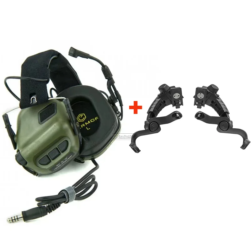 EARMOR Tactical Headphones M32 MOD4 and M16C Helmet Rail Adapter Military Helmet Earmuffs ARC Rail Headphone Bracket Adapter