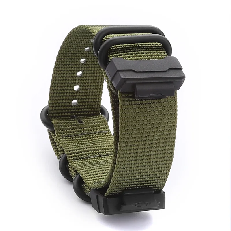 16mm High quality nylon woven watch strap for CASIO g-shock GA-100/110/112/120 CDF-100 GLS-5600 GW-M5610 DWE-5600 GWM-B5000