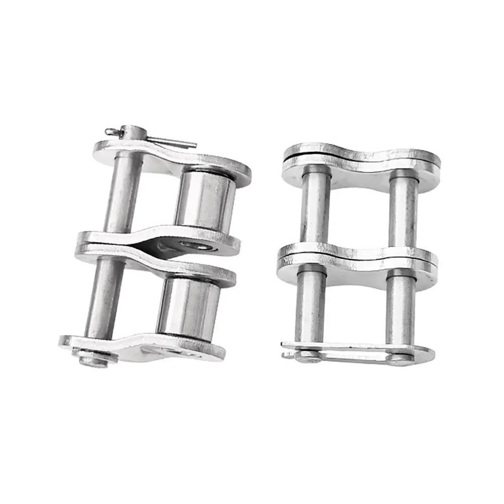 Picture 5: 304 Stainless Steel Double-Row Master Link & Offset Link for 06B 08B 10A 12A 16A 20A Roller Chain