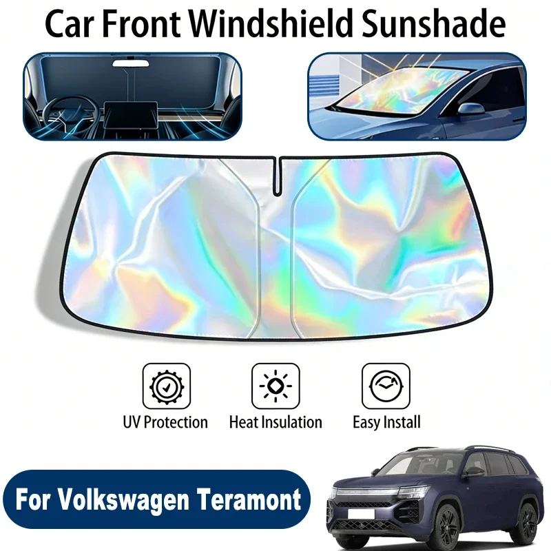 

Car Windshield Sun Shade UV Reflective Sun Visor Protection Cover For Volkswagen Teramont 2017-2026