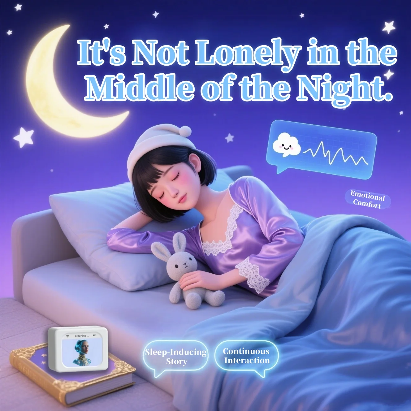 AI صوت روبوت Chatbot متعدد اللغات التعلم التعرف على العاطفة رفيق عاطفي عمر البطارية الطويل AI GPT AI مساعد الصوت