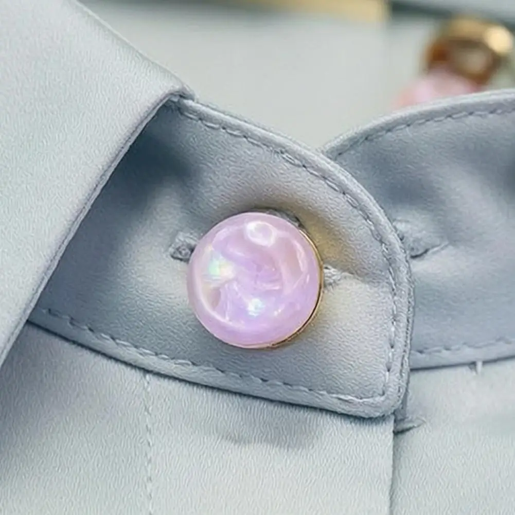 Clothing Embellishments for Diy Button Covers for Shirts Dresses Decorative Clip-on Button Accessories Detachable Cuff for Men