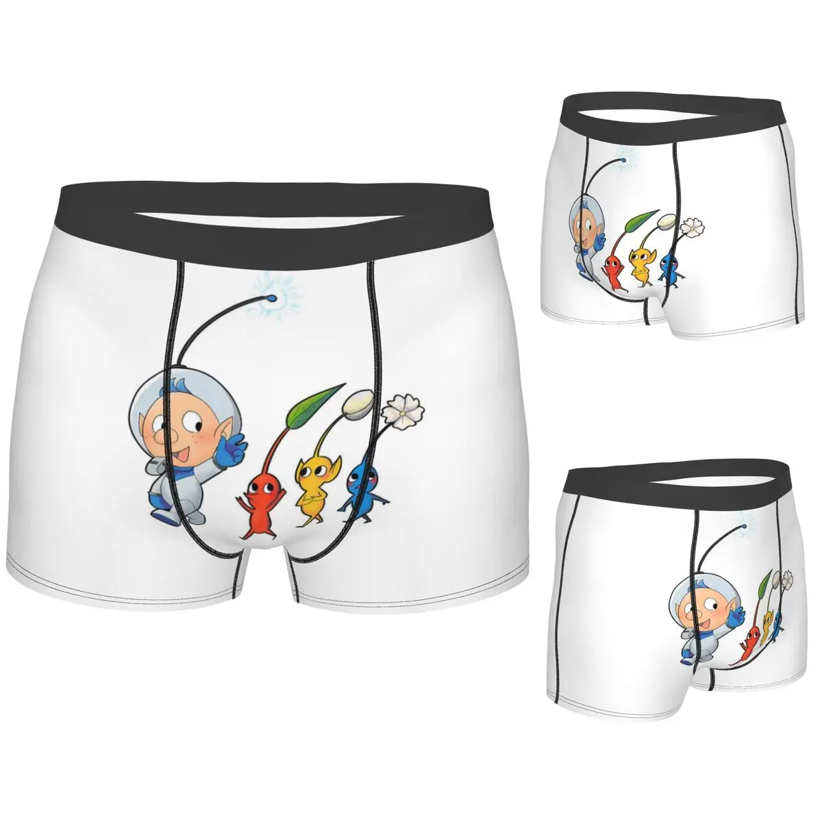 

Boxer Underpants Shorts Pikmin Panties Male Soft Underwear for Homme Man Boyfriend Gifts