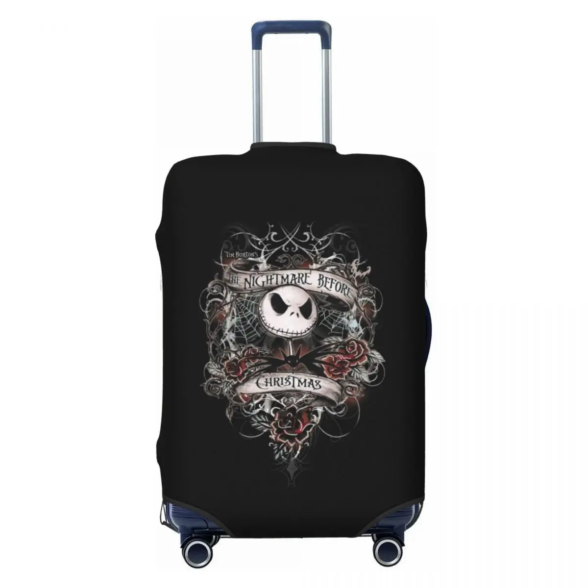 

Custom Jack Skellington Luggage Cover Funny Pumpkin King Suitcase Protector Covers Suit For 18-32 inch