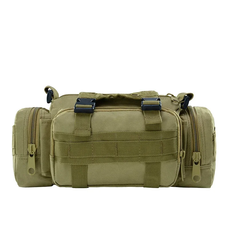 남성용 전술 Molle 허리 팩 군사 허리 가방, Mochilas 패니 팩, 야외 캠핑 하이킹 파우치, 3P 가슴 가방 지갑 벨트 가방