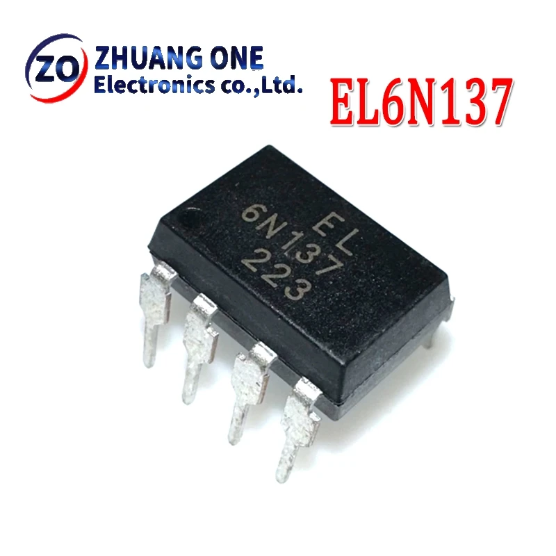 10pcs/lot [Goods] DIP8 High-Speed Optical Couple 6N137 EL6N137 A6N137 8-Pin Quality