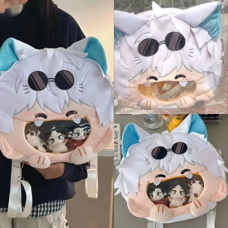 

In Stock Funny Cute Cartoon Jujetsu Kaisen Gojo Satoru Cartoon Baby Bag Beautiful Girl Anime Large Capacity Backpack Xmas Gifts