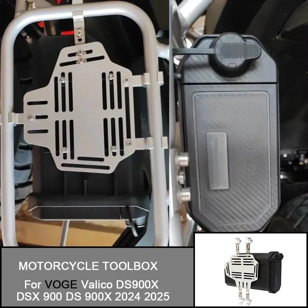 

Motorcycle Bracket Decorative Side Tool Box Toolbox Accessories For VOGE Valico DS900X DSX 900 DS 900X DS900 2024 2025 Universal