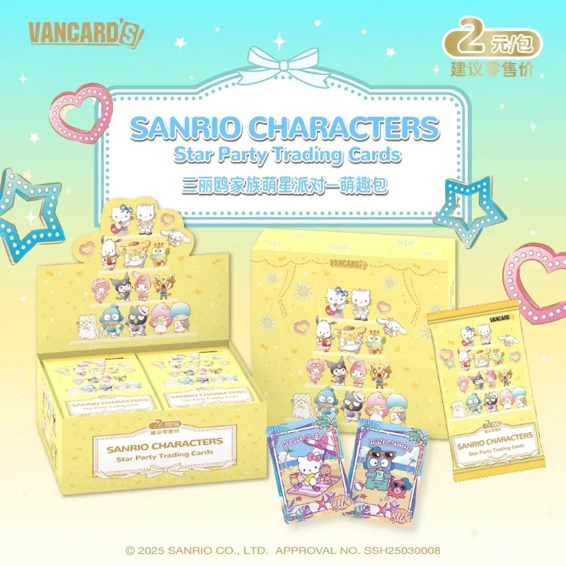 Genuine Sanrio Family Star Party Trading Cards Dream Pack Hello
