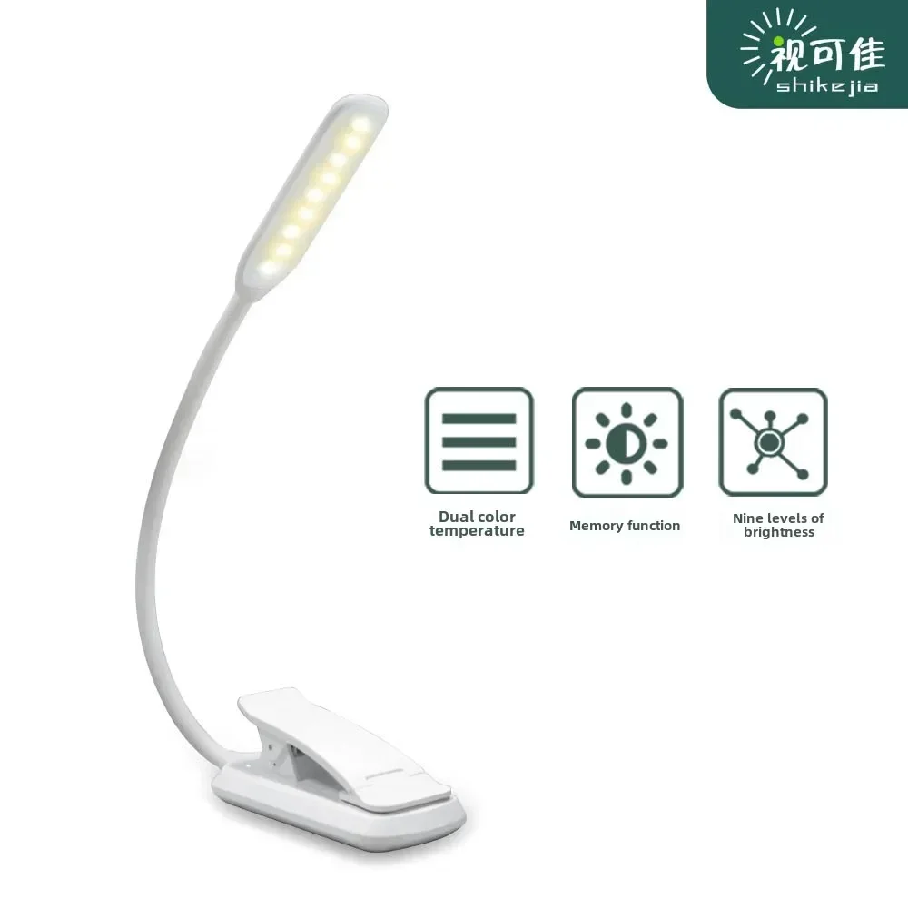 

Прочная креативная настольная LED-лампа для учебы, мини-лампа-прищепка, складная, для защиты глаз, сенсорная, портативная, USB-ночник для чтения
