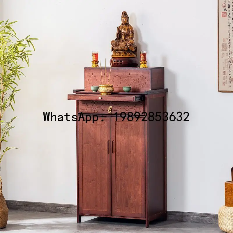 

TQH Buddhist Altar Table for Home Use, Buddha Cabinet, Standing Cabinet, Offering Table, Buddha Altar, God of Wealth Statue