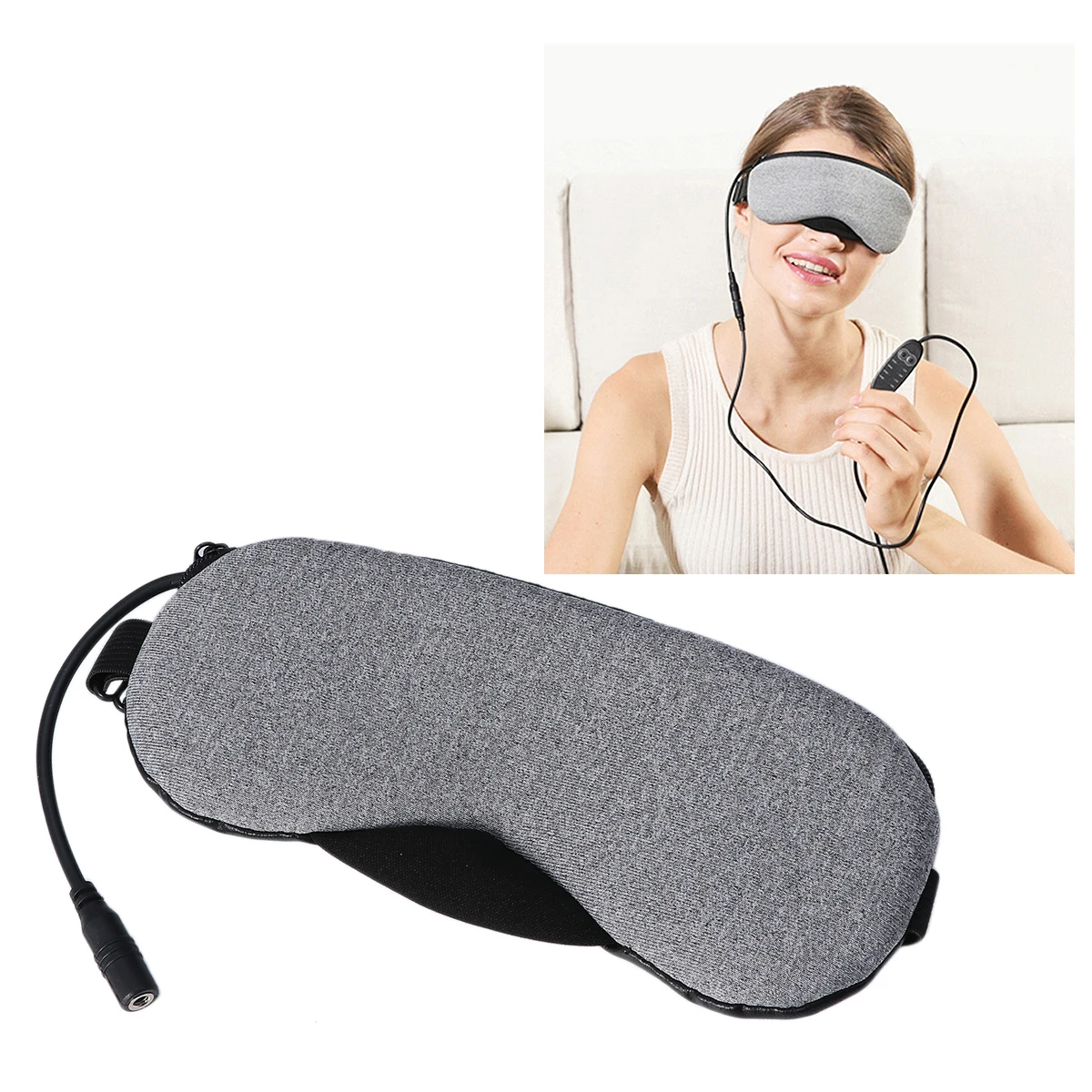 

Паровая маска для глаз с зарядкой через USB, маска для сна для облегчения головной боли и устранения усталости глаз, подарок, охлаждающая повязка на глаза, повязка на глаза для сна