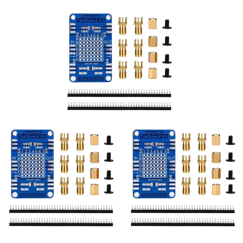 A02F-3X Nanovna Kit de placa de teste de analisador de rede vetorial para placa de teste de análise de rede Nanovna Placa de demonstração