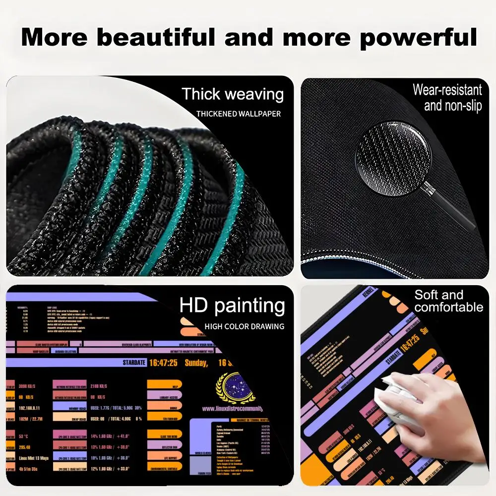 Sci Fi Console Display Table Mat, Jumbo Gamer Mouse Pad, Laptop Pad, Computer Accessories, Game Room Decor, Sci Fi Gifts