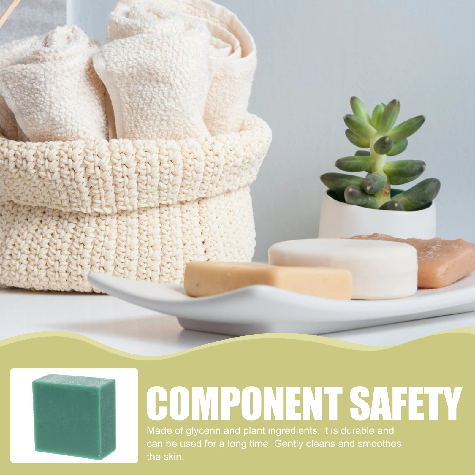 2 Pcs Tea Tree Soaps for Cleaning Skin Handmade Bath Body Men Essential Oil