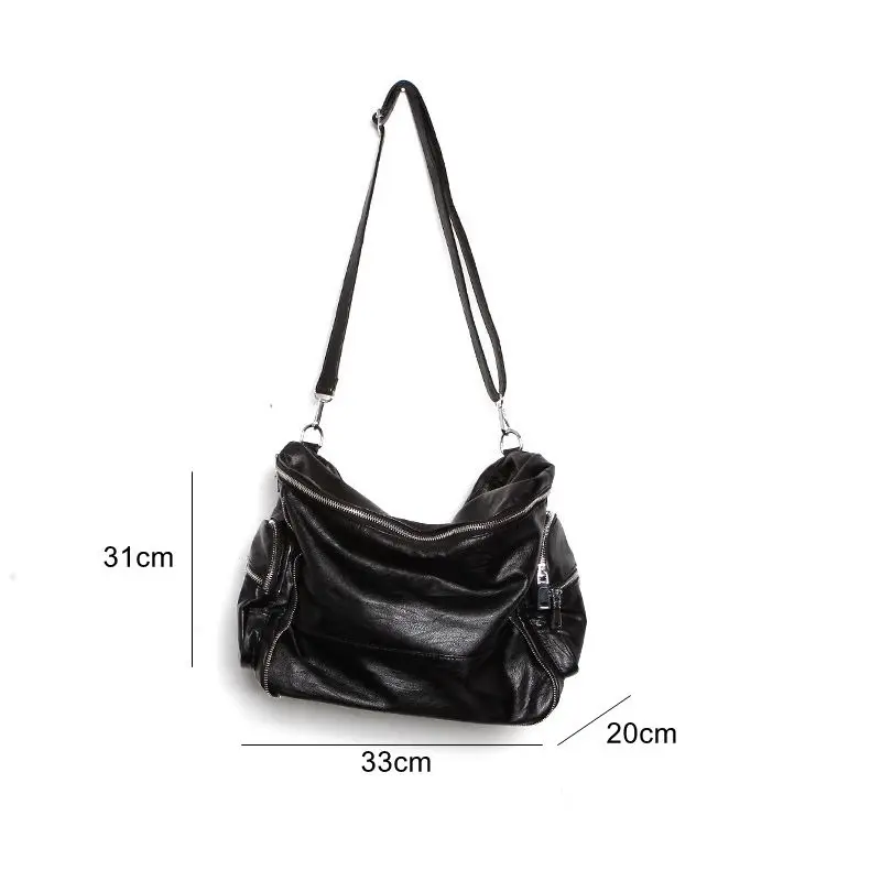 Imagem -06 - Moda Grande Estudante da Faculdade Classe Crossbody Bolsas para Mulheres Grande Capacidade Anime Bolsas Zíper Multi Bolso Designer Bolsas de Luxo