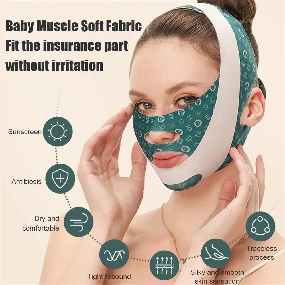 Adjustable V Face Bandage Lift Up Belt Reduce Double Chin Face Sculpting Sleeping Mask Facial Skin Care Tool Face Lifting Tapes