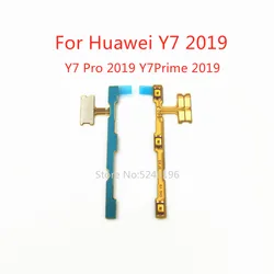 Botão de ligar/desligar para huawei, 1 parte, cabo flexível, para y7 pro prime 2017 2018 2019, peça de substituição