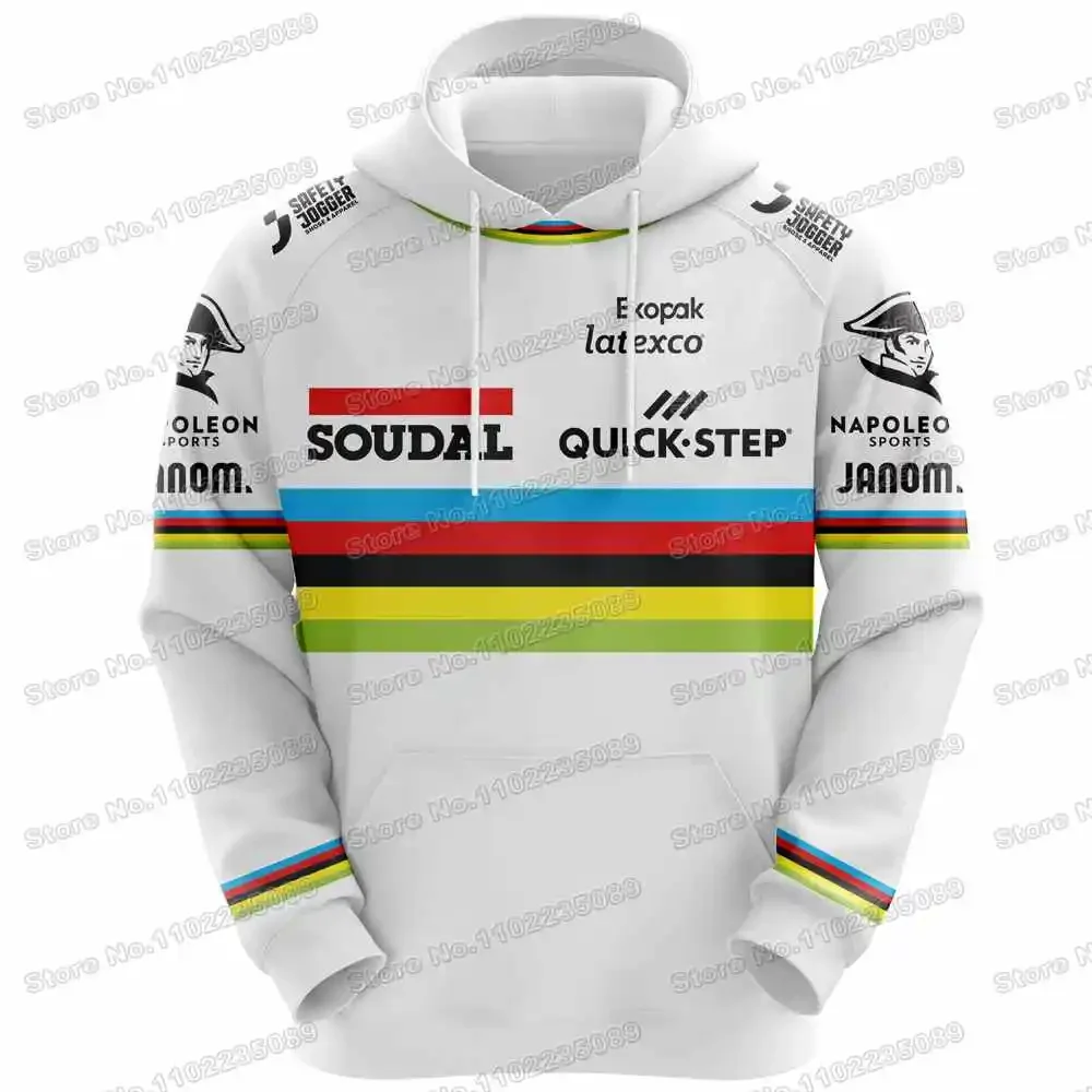 2024 Soudal Quick Step Hoodie Autumn Casual Sweatshirt Italy Spain France Tour Cycling Clothing Hoody Streetwear UNISEX Coats