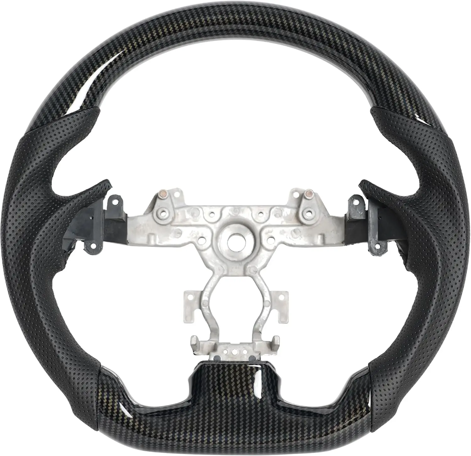 

Руль Hydro-Dip из углеродного волокна D-образной формы с плоским дном и черной строчкой, подходит для INFINITI G25 G35 G37 QX50 Q60 2009-2013