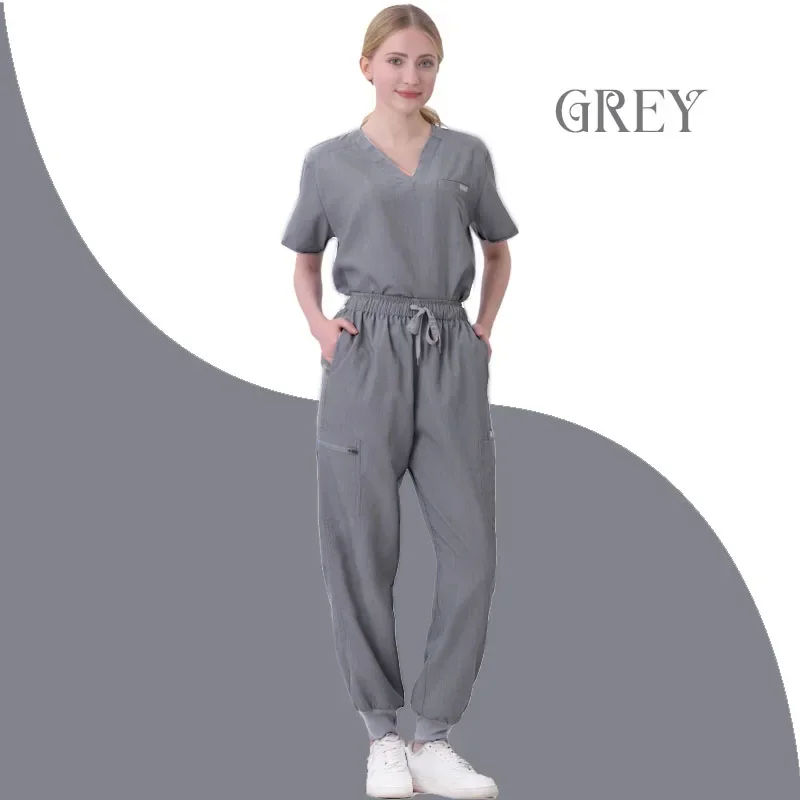 

Women Scrubs Sets Nurse Accessories Medical Uniform Slim Fit Hospital Dental Clinical Workwear Clothing Surgical Overall Suits