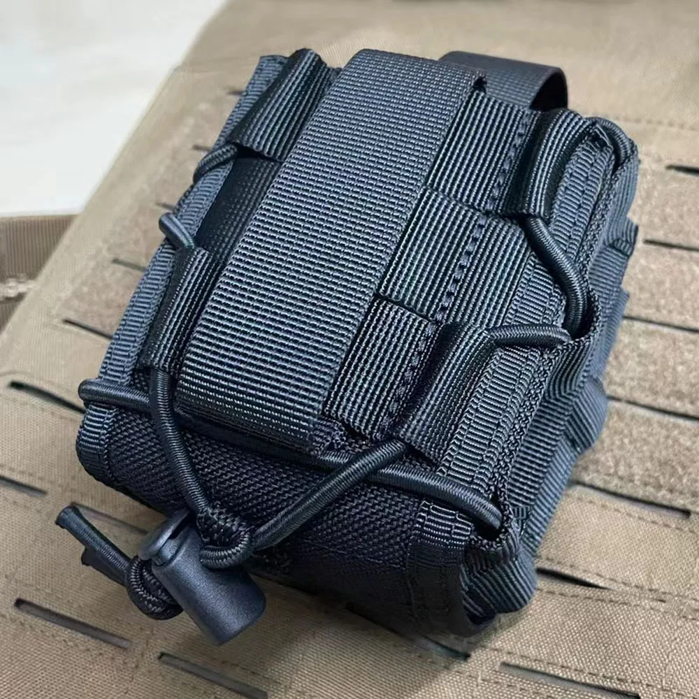 Système Molle Portable, menottes en Nylon, cadre de menottes universel ouvert, manette résistante à l'usure, manchon en cuir, sac de taille