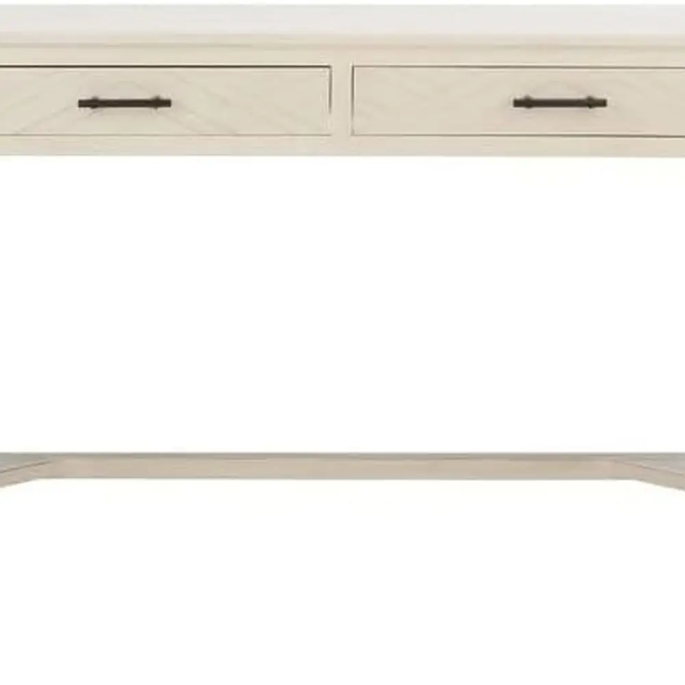 

Mckinlee District Белый компьютерный стол для домашнего офиса с 2 ящиками