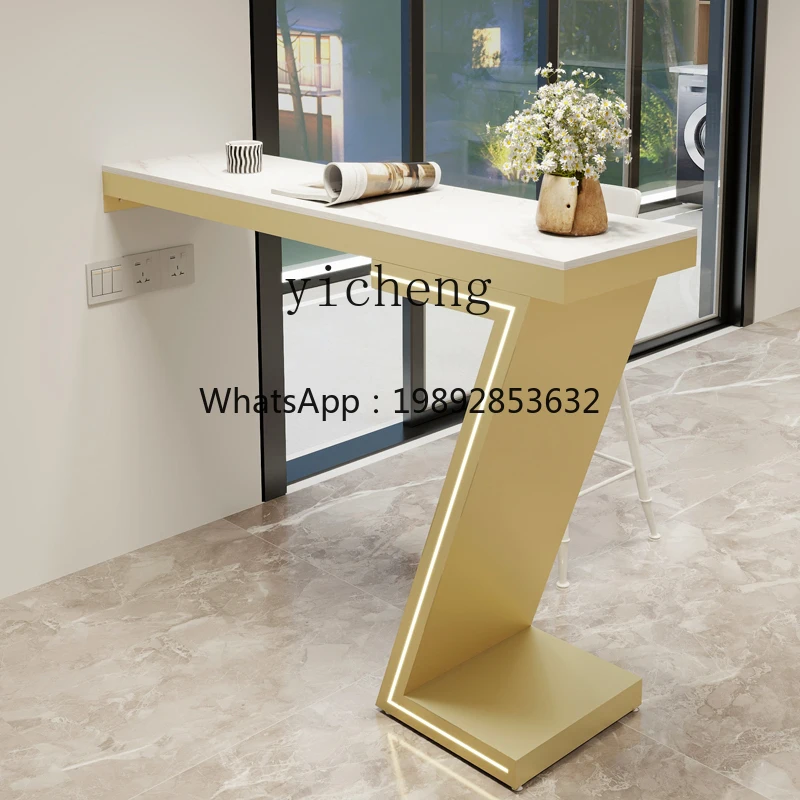 

G-Z1 light luxury restaurant partition bar table integrated household living room creative balcony against the wall