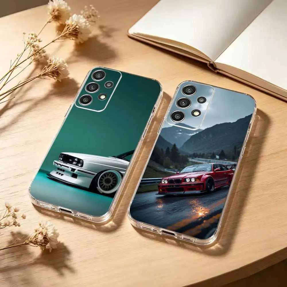 Car Turbo Beast classic M3 E30 Phone Case Transparent Soft case For Samsung S25,S24,S21,S22,S23,S30,Ultra,S20,Plus