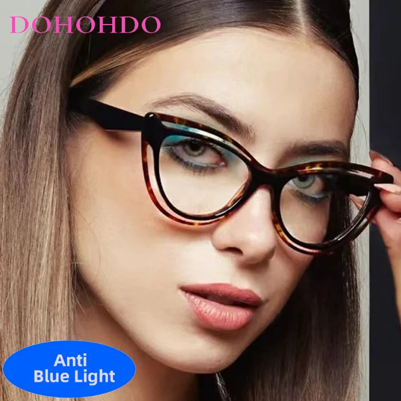 

TR90 Vintage Cat Eye Eyeglasses Men Women Fashion Brand Designer Optical Spectacle Anti Blue Light Computer Eyeglasses Lentes