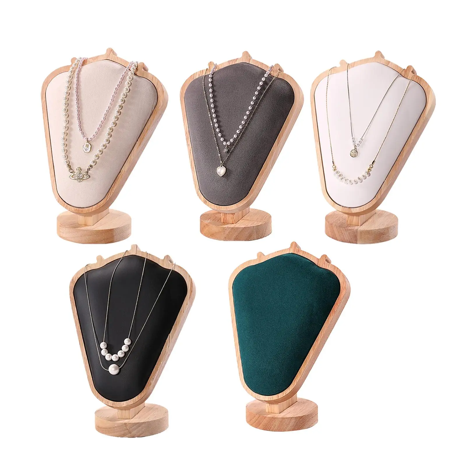 

Necklace Display Stand Fashion Necklace Chain Jewelry Bust Pendant Organizer for Bedroom Tabletop Dresser Counter Countertop