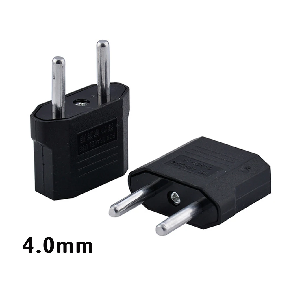 E2 2Pcs US EU To EU UK AU Plug Adapter AC Converter American To EU Europe Travel Power Adapter Type C Plug Converter Socket Plug