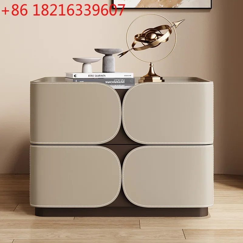 YAO Modern Italian Night Table Storage Trendy Glamour Elegant Nightstand With Drawers Mesas De Noches Dormitorio Bedroom Furnitu