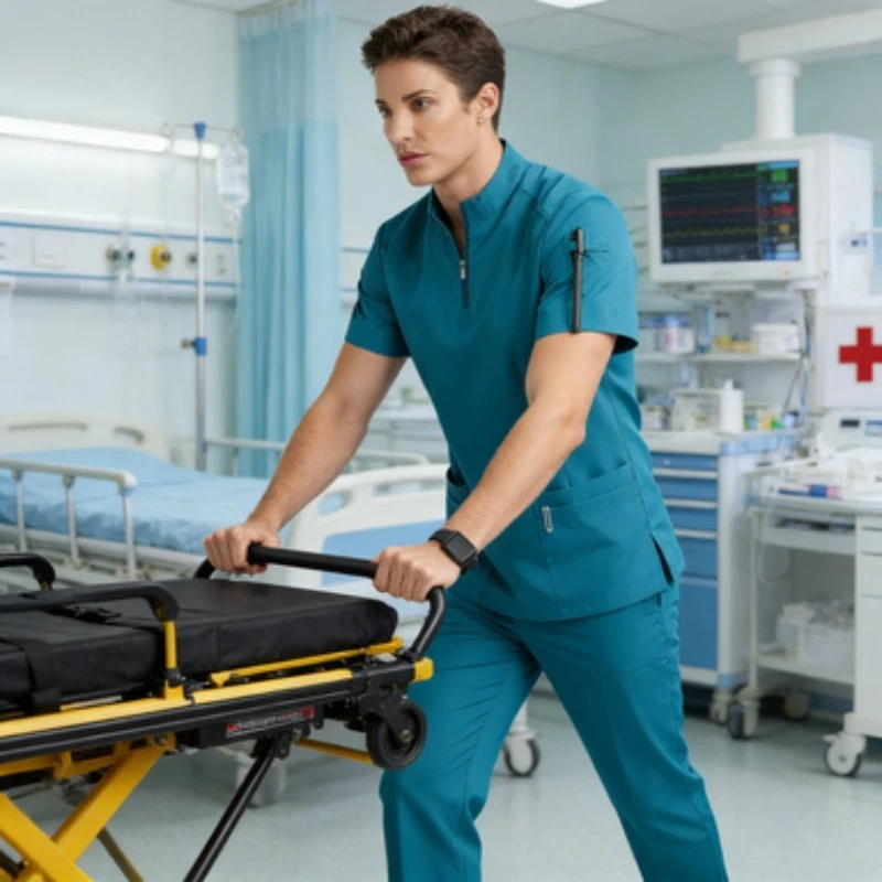 

Универсальный рабочий костюм с воротником-стойкой и молнией для медсестер, врачей, специалистов по красоте и СПА