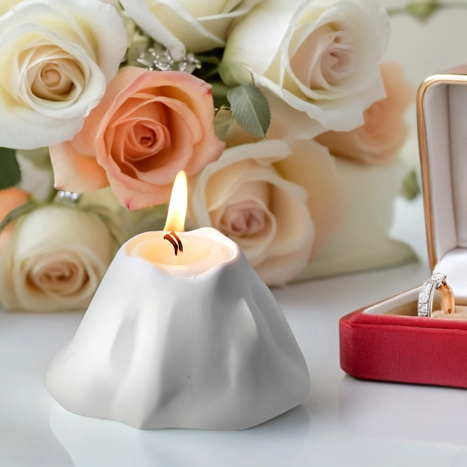 

Volcano Mold Silicone High Temp Resistant Easy Release Diy Making Aromatherapy Wax Melts Epoxy Resin Craft Molds