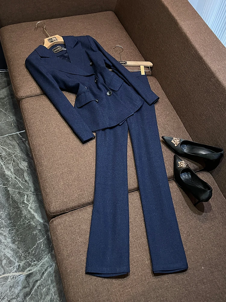 

Faionable Slim Fit женский костюм, комплект из двух предметов, ансамбль OK98, профессиональная одежда, осень-зима, очаровательный костюм Sle Ele