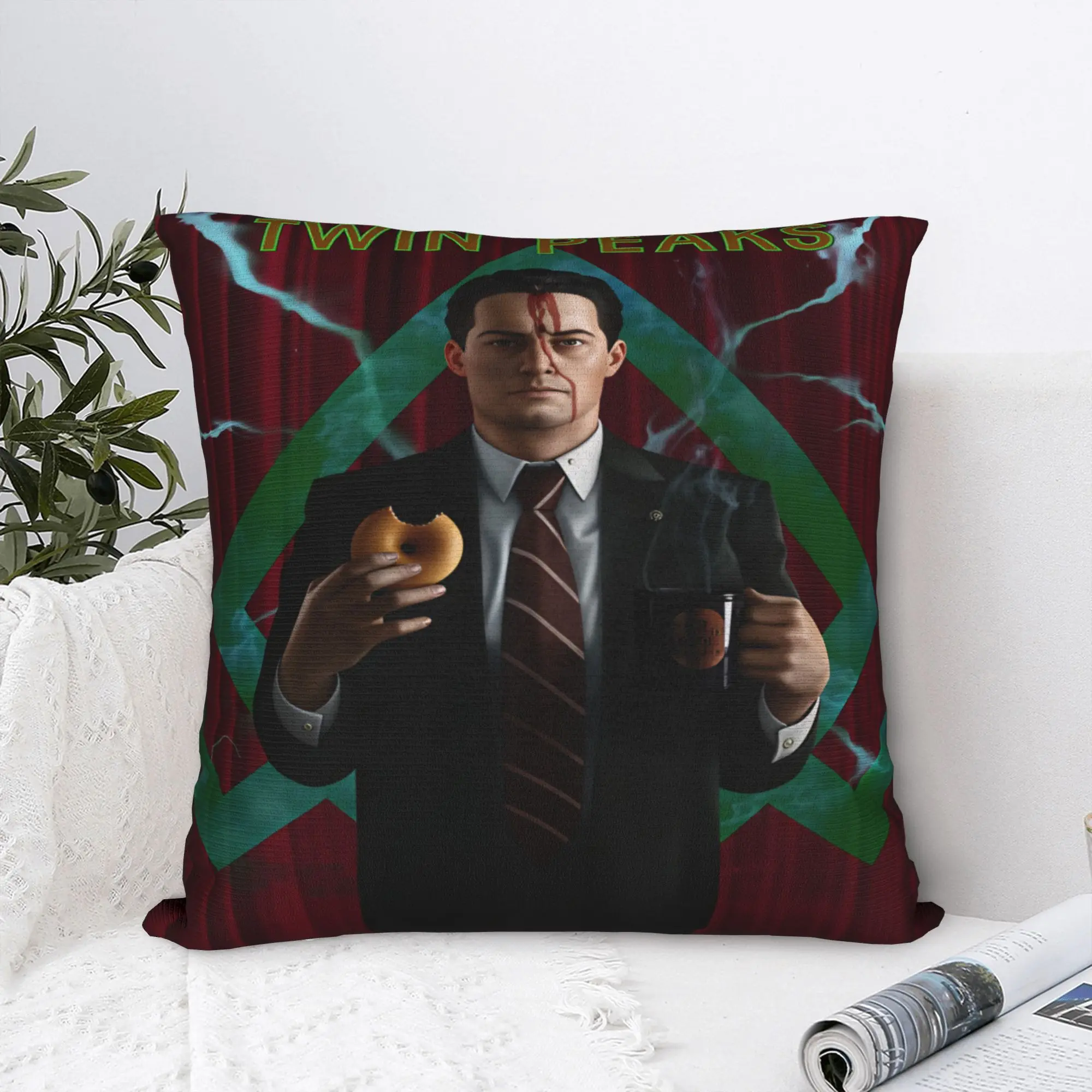 Twin Peaks F-Fire Walk Me  Pillow Case  Print Pillow Cover Morden Pillowcases For Sofa Couch Bed Living Room