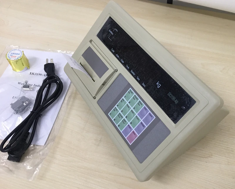 XK3190-A9P Electronic Truck Scale Weighing Indicator With Built-in Printer Battery Remove for air Shipping