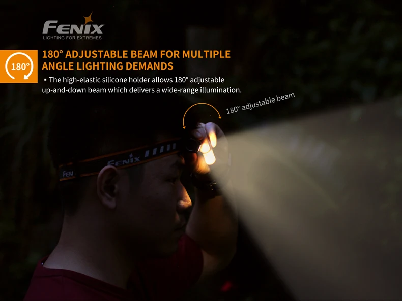 Fenix HM23 Headtorch - 1 x AA Battery, 240 lumen, lightweight, rugged headlamp