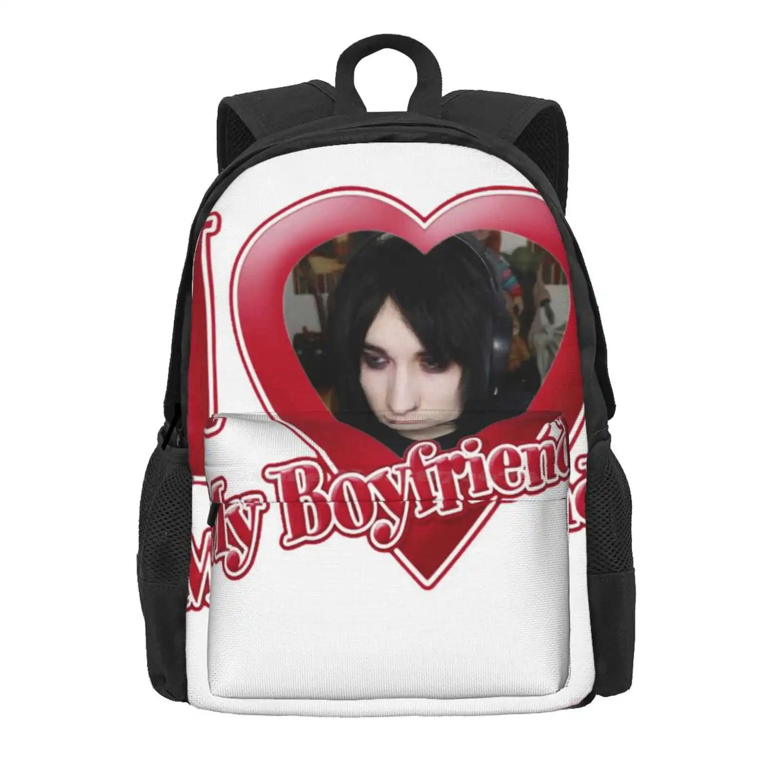 Johnnie Guilbert Is My Boyfriend Hot Sale Schoolbag Backpack Fashion Bags Johnnie Guilbert Emo Thug Pug Jake Webber