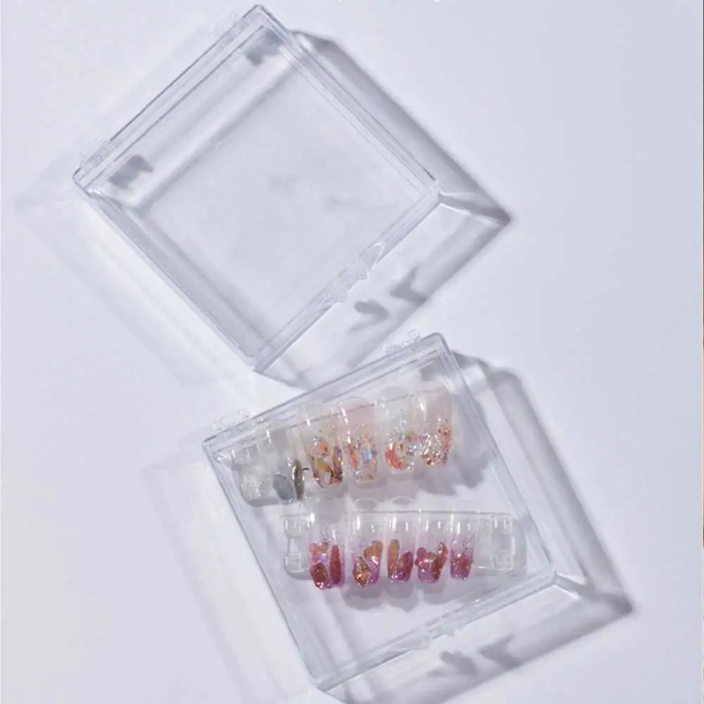 Convenient Nail Storage Box Dust-proof Transparent Nail Accessories Nail Art Popular Nail Polish Storage Manicure Trending