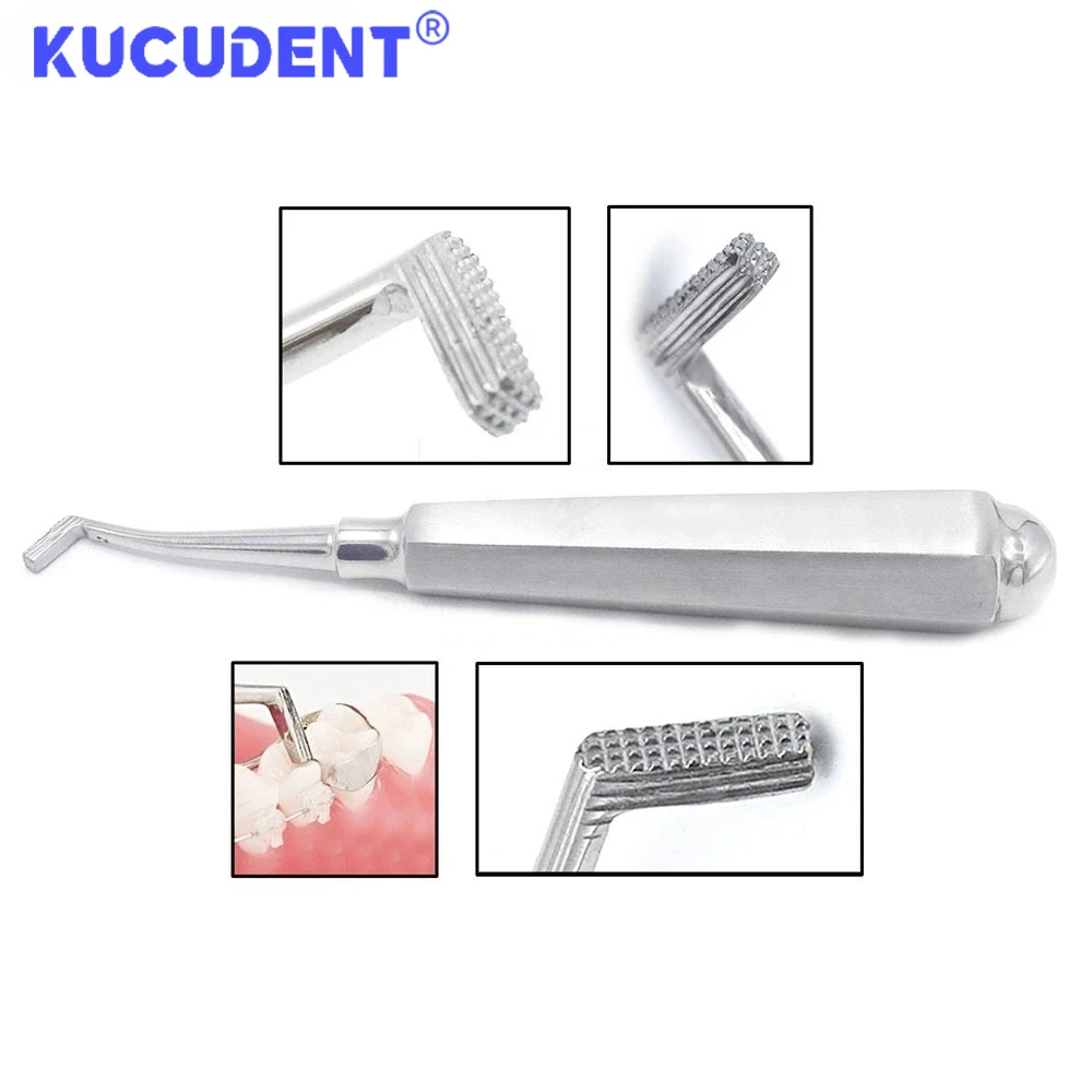 1Pc Dental Orthodontic Molar Band Pusher Seater Elevator Stainless Steel Long Handle Cement Remover Dentistry Instruments Tools