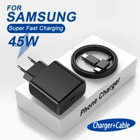PD 45W USB C Charger Super Fast Charging Adapter Mobile Phone Charger Type C Cable For Samsung Galaxy S22 S23 S24 Ultra Note 20