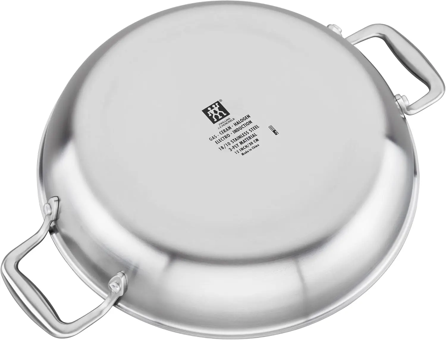 Spirit 3-ply 4-qt Ceramic Nonstick Braiser, Stainless Steel