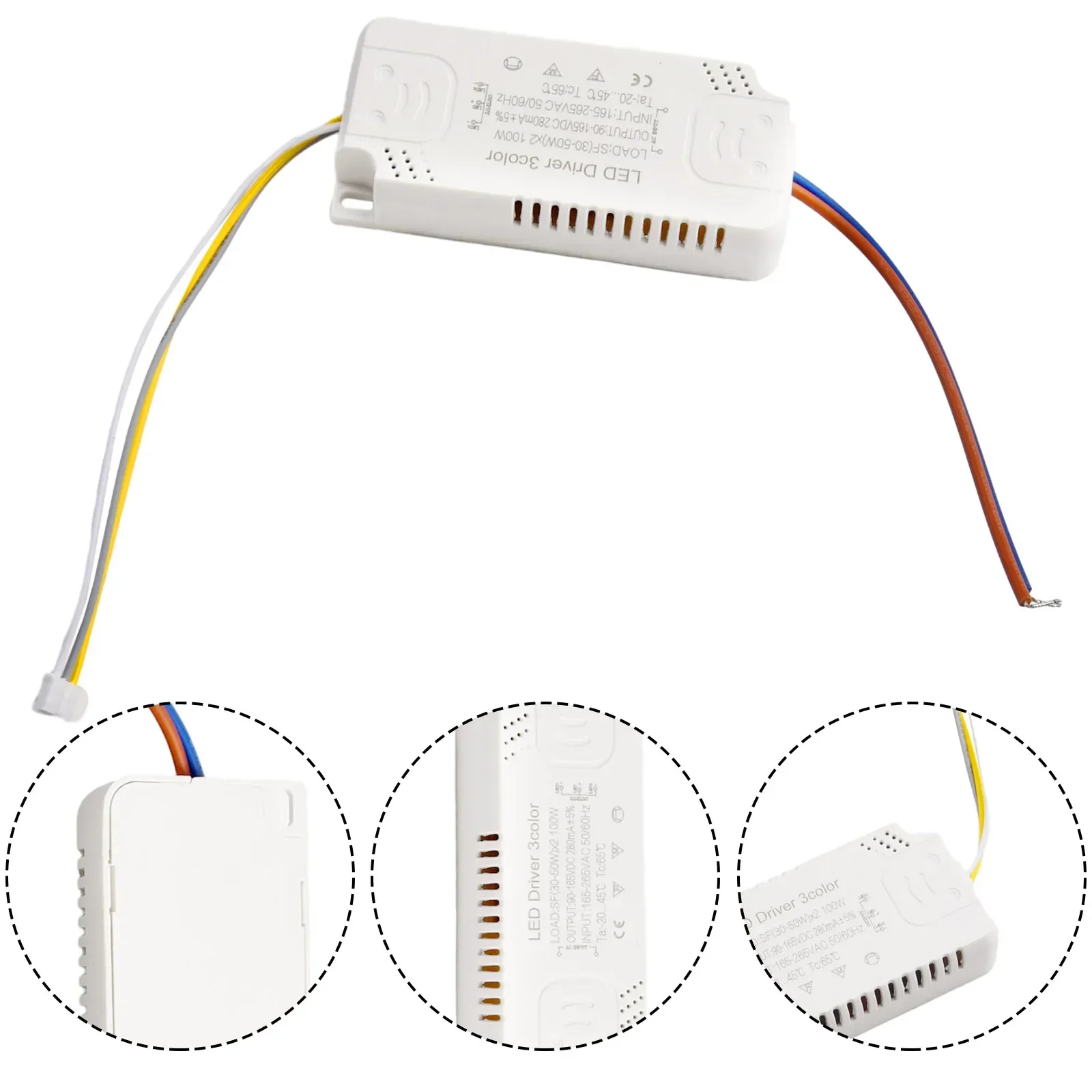 Sterownik LED 260-280mA AC165-265V 50-60HZ 8-24W 20-40W 30-50W 40-60W 50-70W LED Sterownik stałoprądowy Zasilacz Adapter