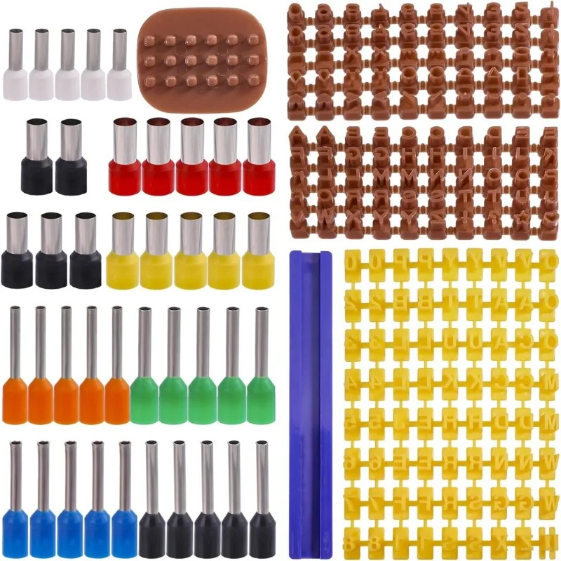 Tonbuchstaben-Stempel- und Rundausstecher-Set, inklusive Buchstaben- und Zahlenstempeln sowie geprägten Keramik-Punktformen, komplettes Tonkunst-Werkzeugset