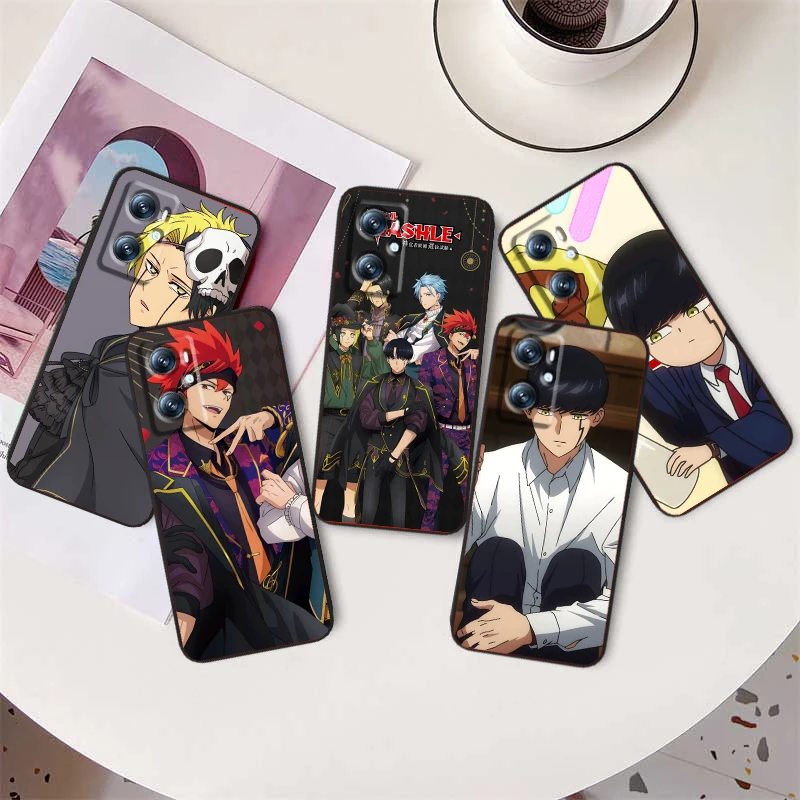 M-MASHLE Anime Cool Cute For OPPO Find X6 X5 X3 A54S A5 A94 A16 A53S A57 A74 A72 A98 A78 A96 A9 5G Black Funda Phone Case