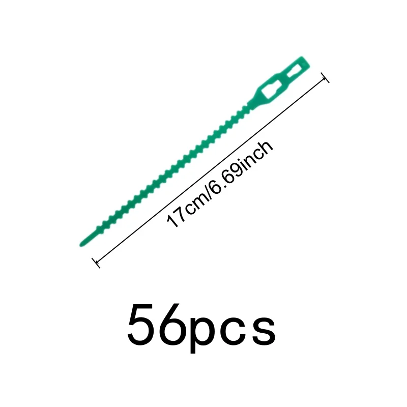 17cmAdjustableSelfLockFishbone Cable Tie56pcs Suitable forGardeningClimbing VinePlant、TomatoVine、FlowersandBranchPcsFixing Re